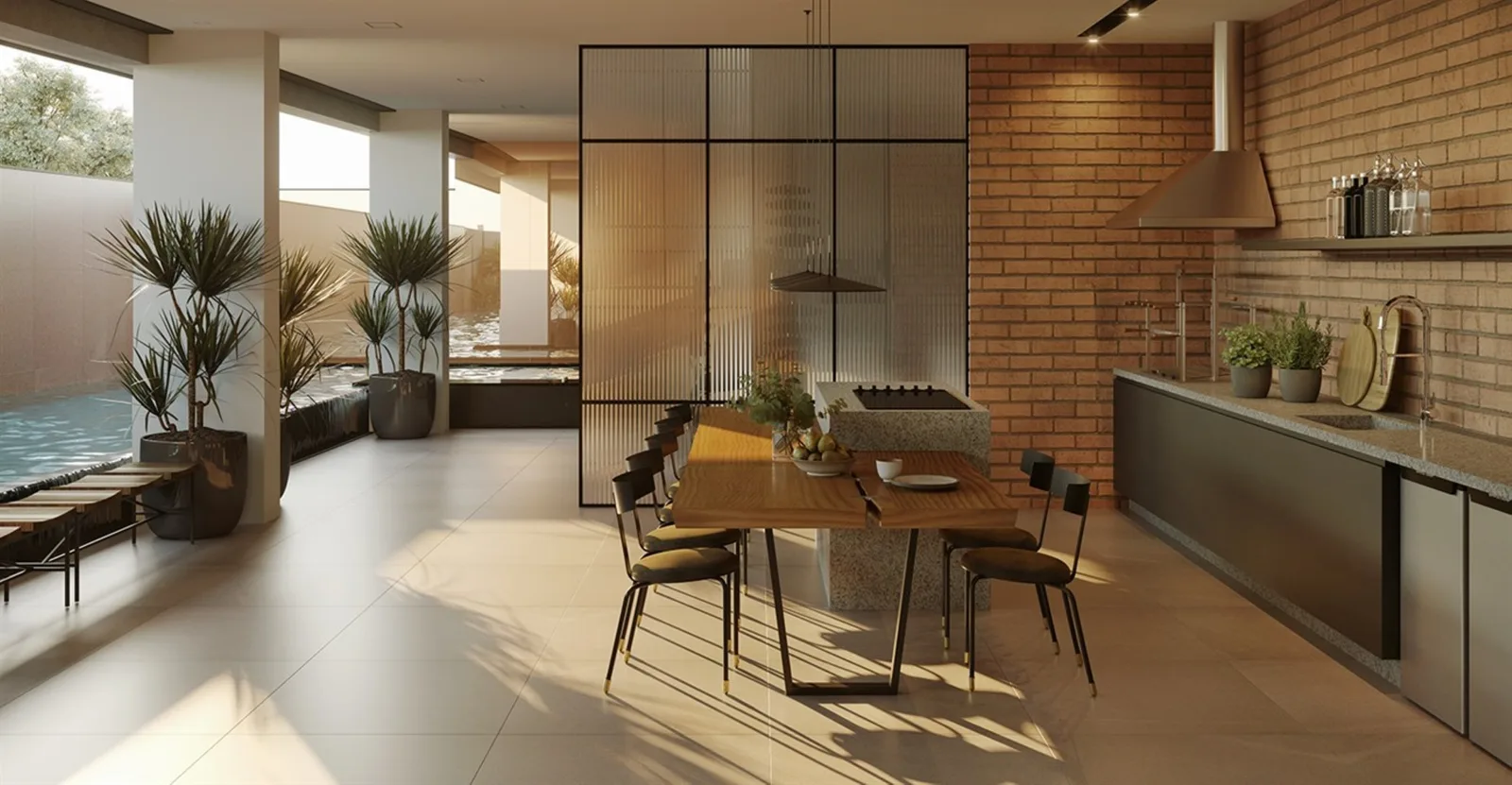 OKA Residence Lagoa — Espaco gourmet