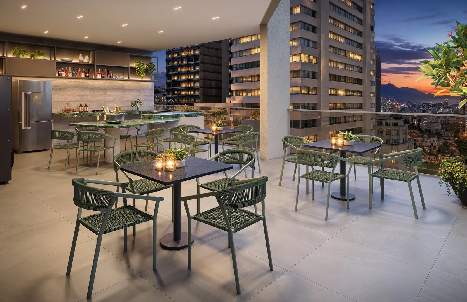 Connect Square — 285 pool bar