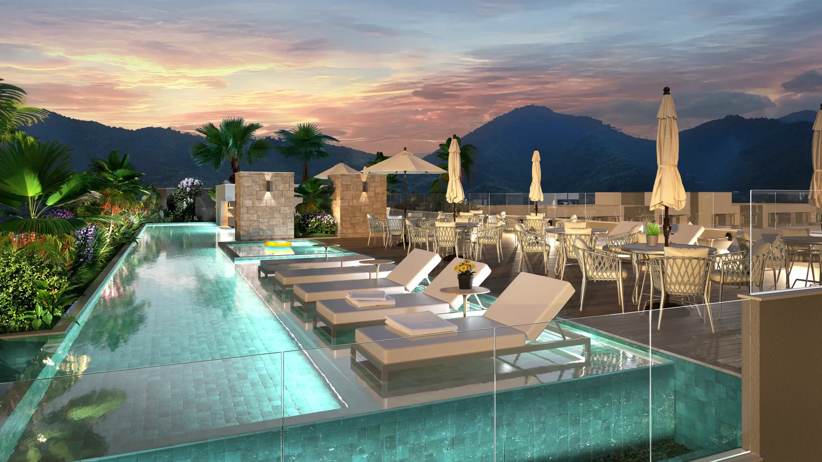 Tide Residencial — Piscina