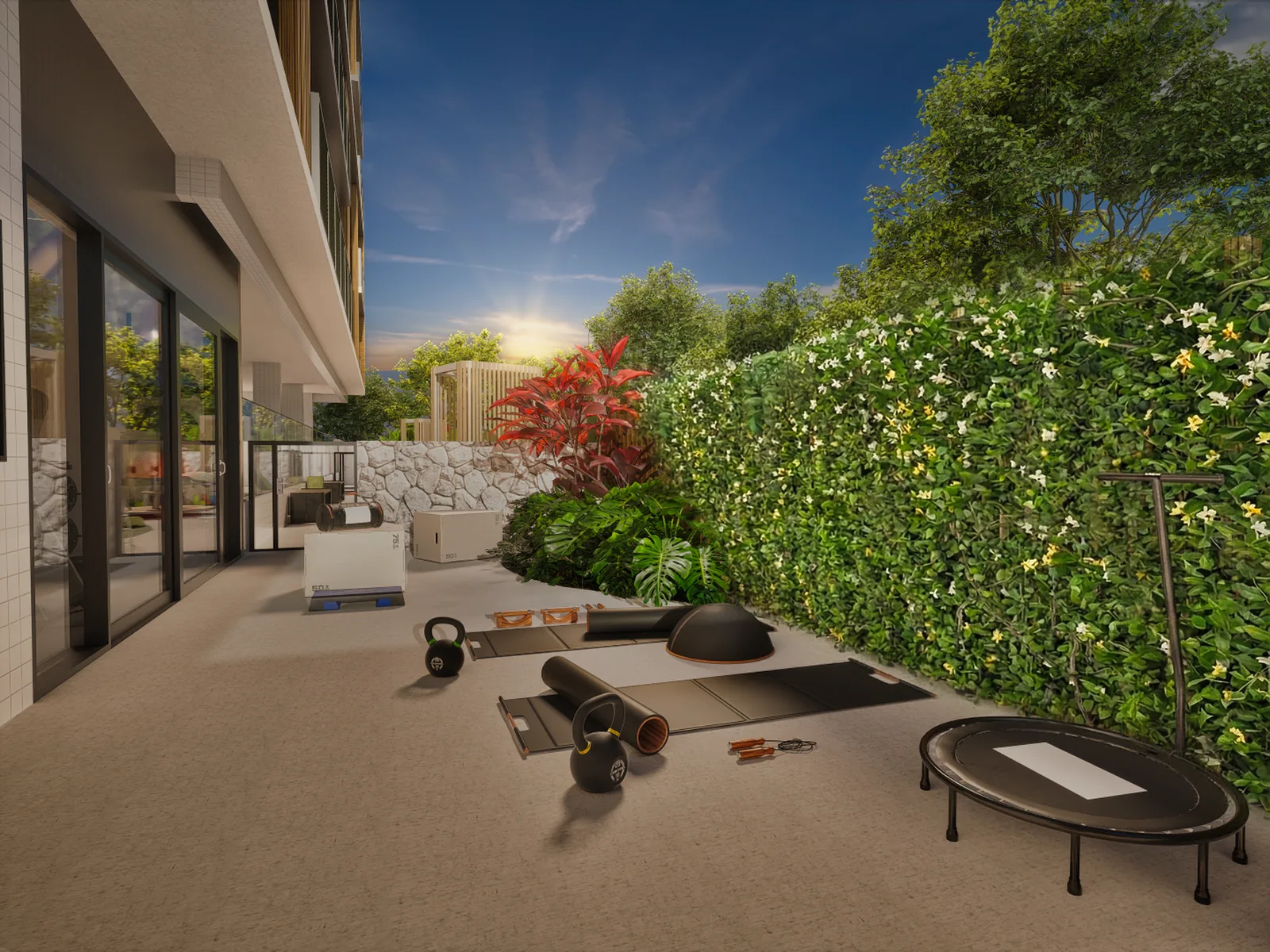 Bloom Living — Fitness externo