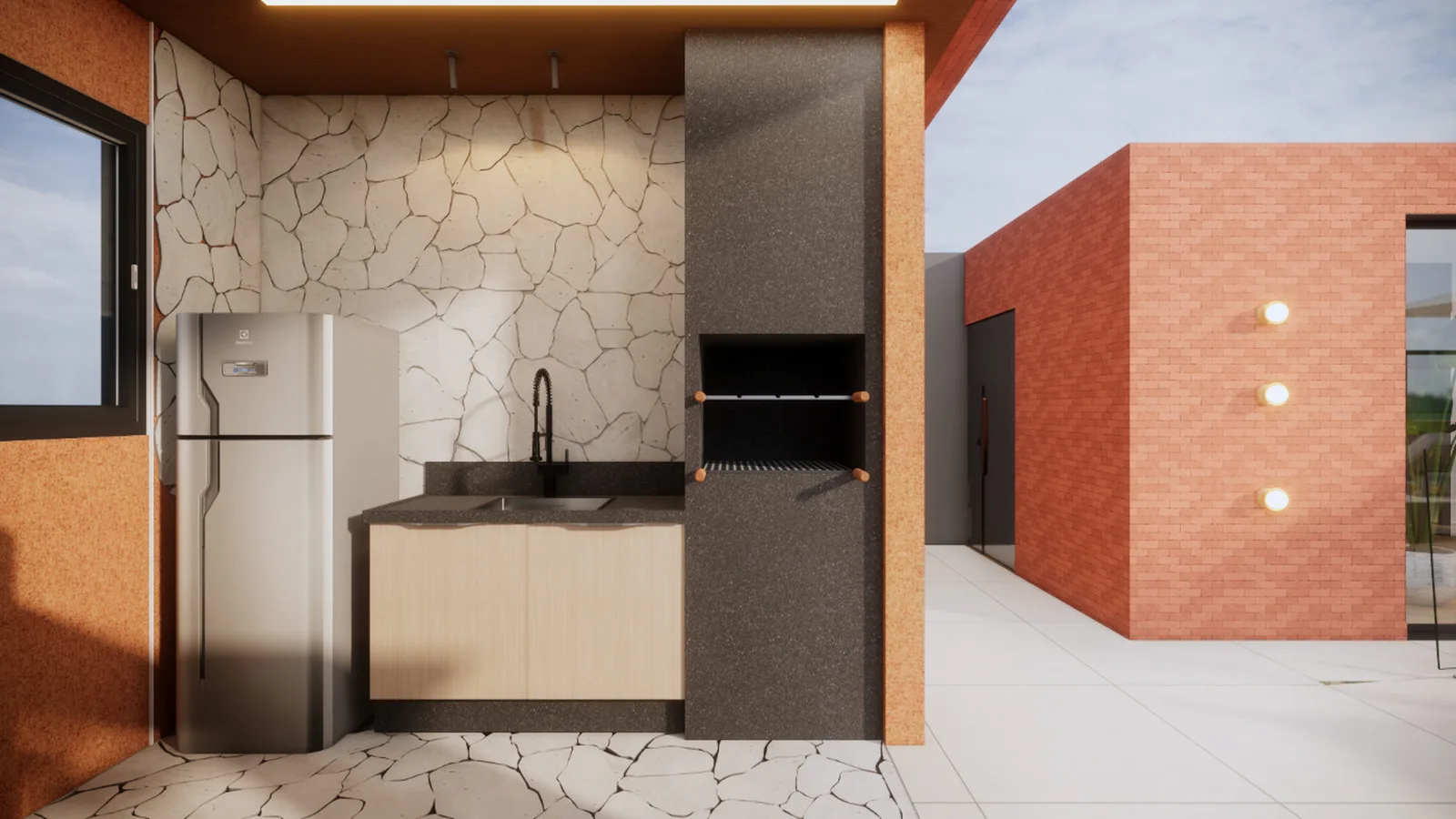 Life One Home & Flat — 243 churrasqueira