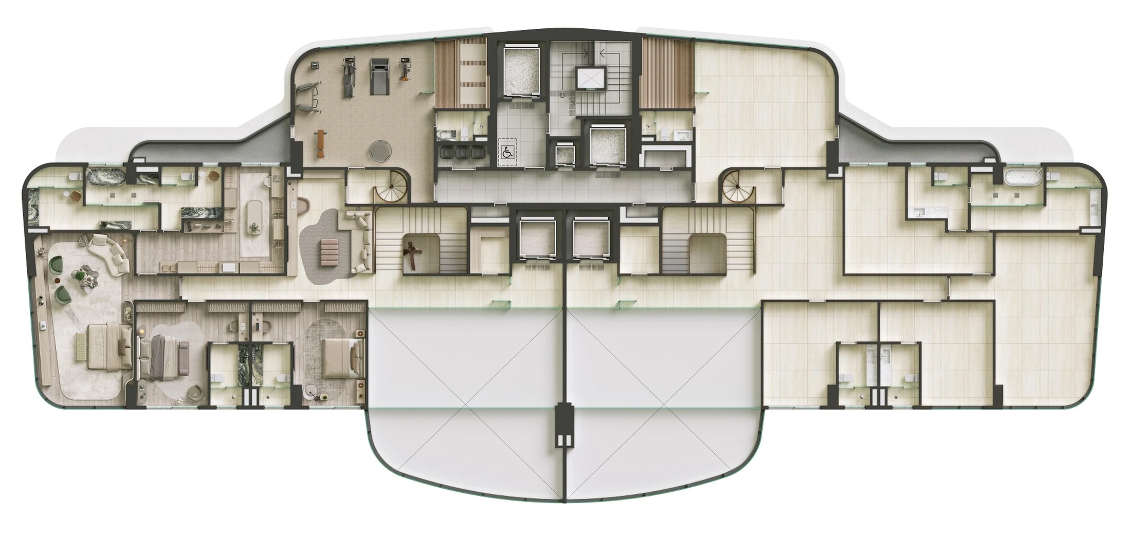 Pavimento duplex - superior