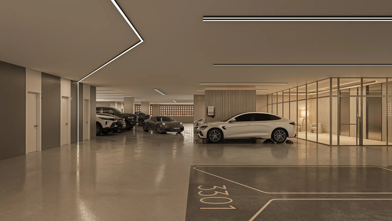 Moura Dubeux Plaza — 215 garagem