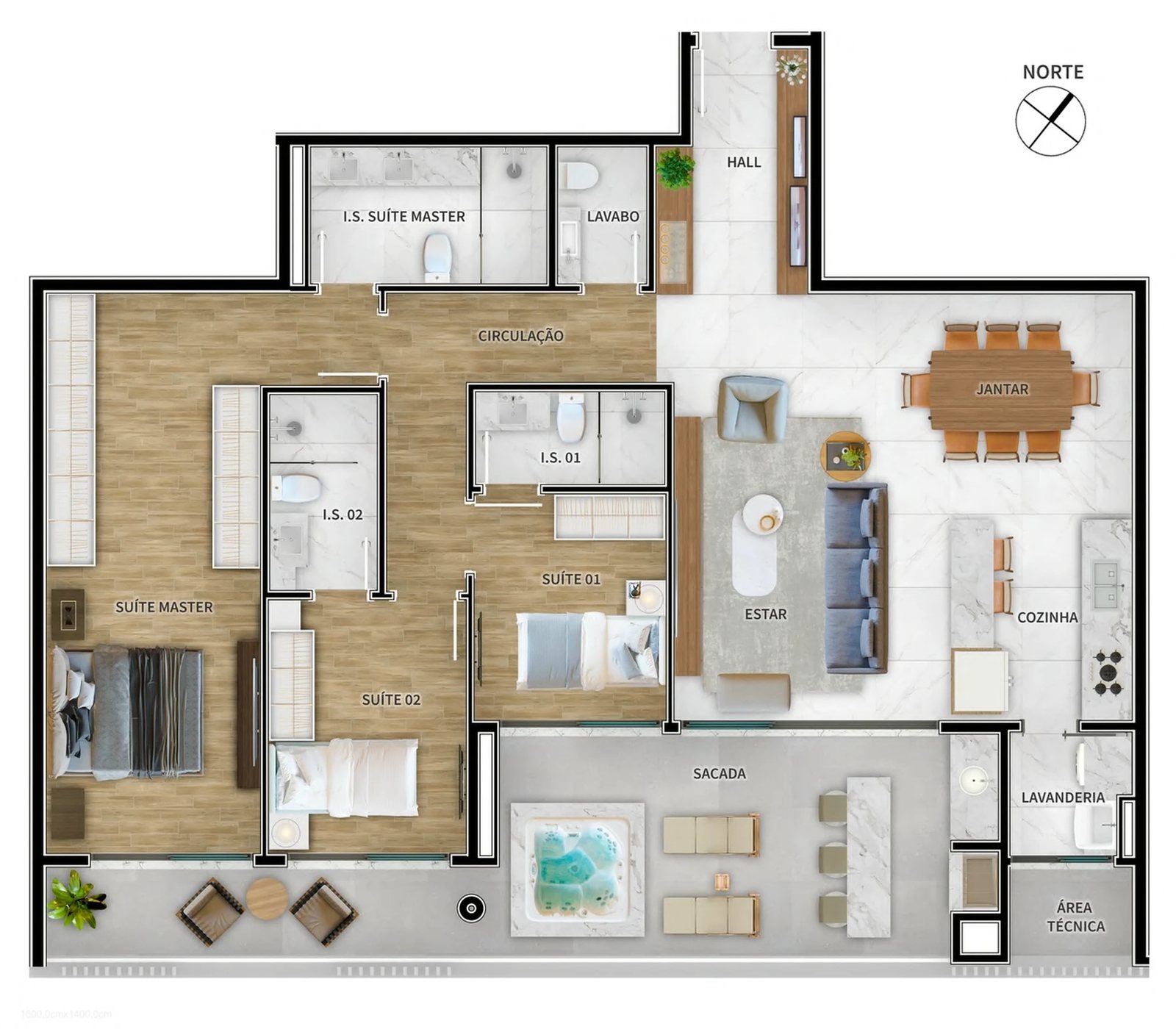Tipo 02 - 158,23m²