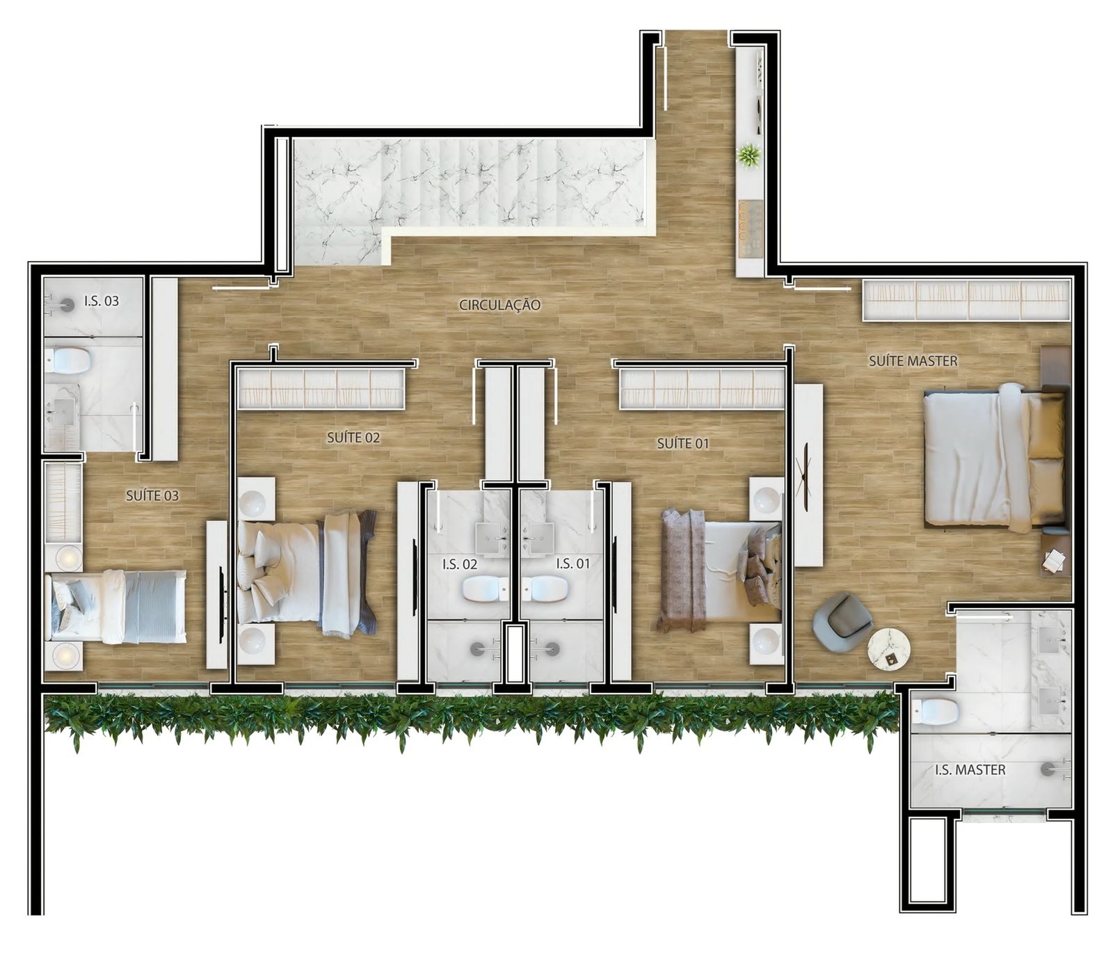 Duplex - Pavimento superior - 273,33m²