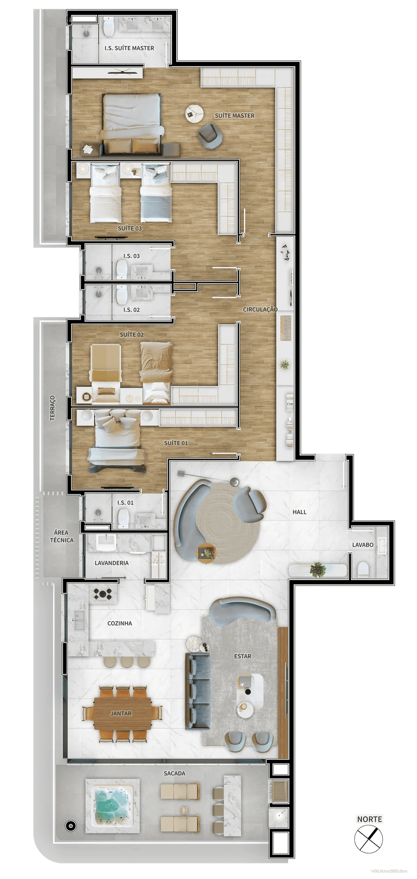 Tipo 01B - 239,88m²