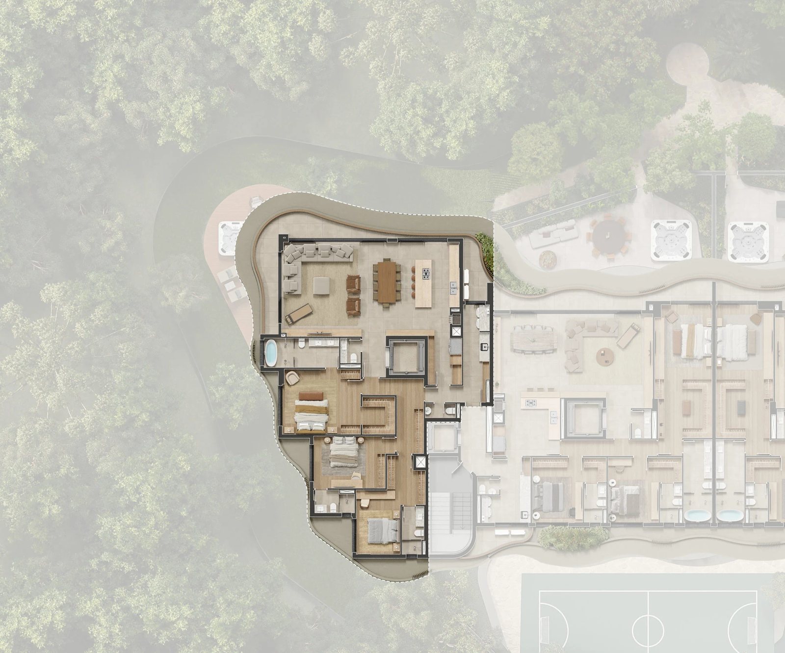 Planta 24 - 3 dorm 218,18m²