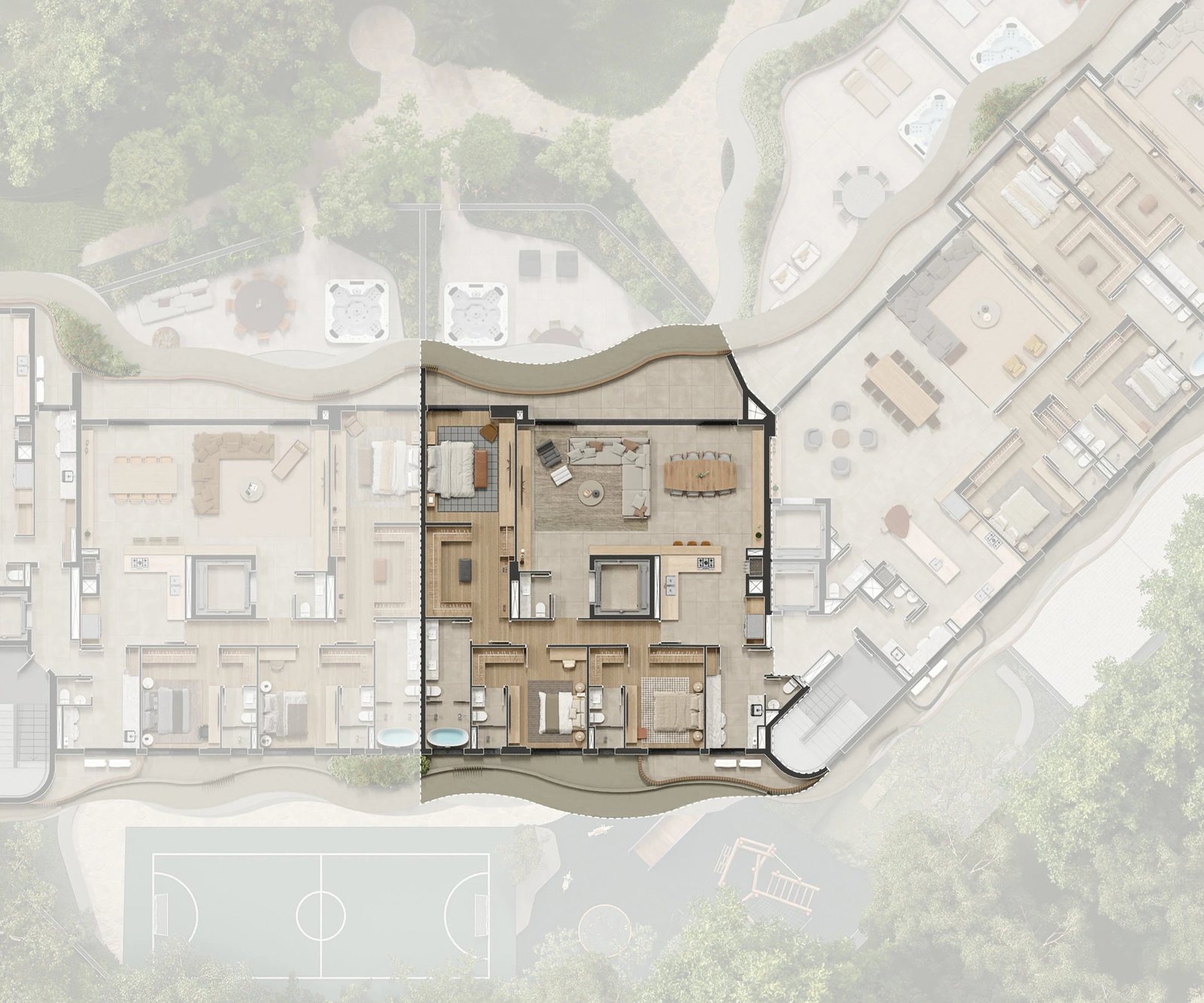 Planta 22 - 3 dorm 211,18m²