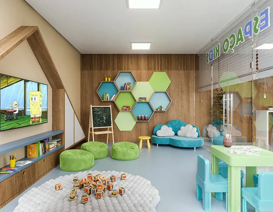 Espaço kids do Next Residence