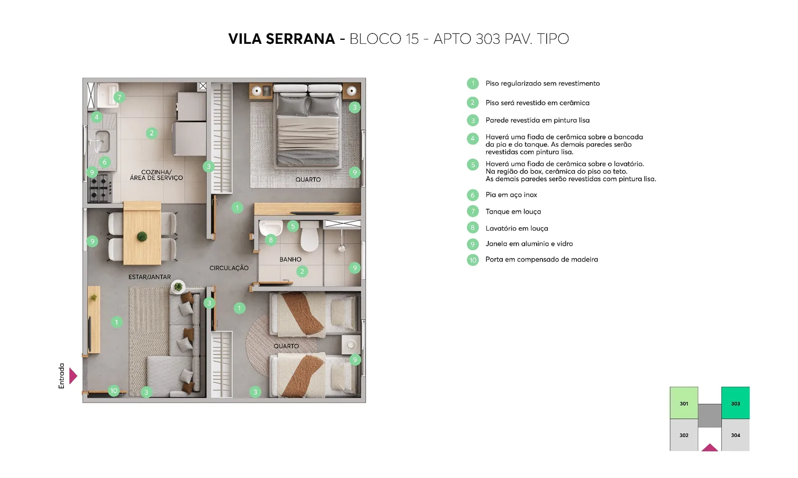 VILA SERRANA PH APTO 303 PAV TIPO 13.03.2025