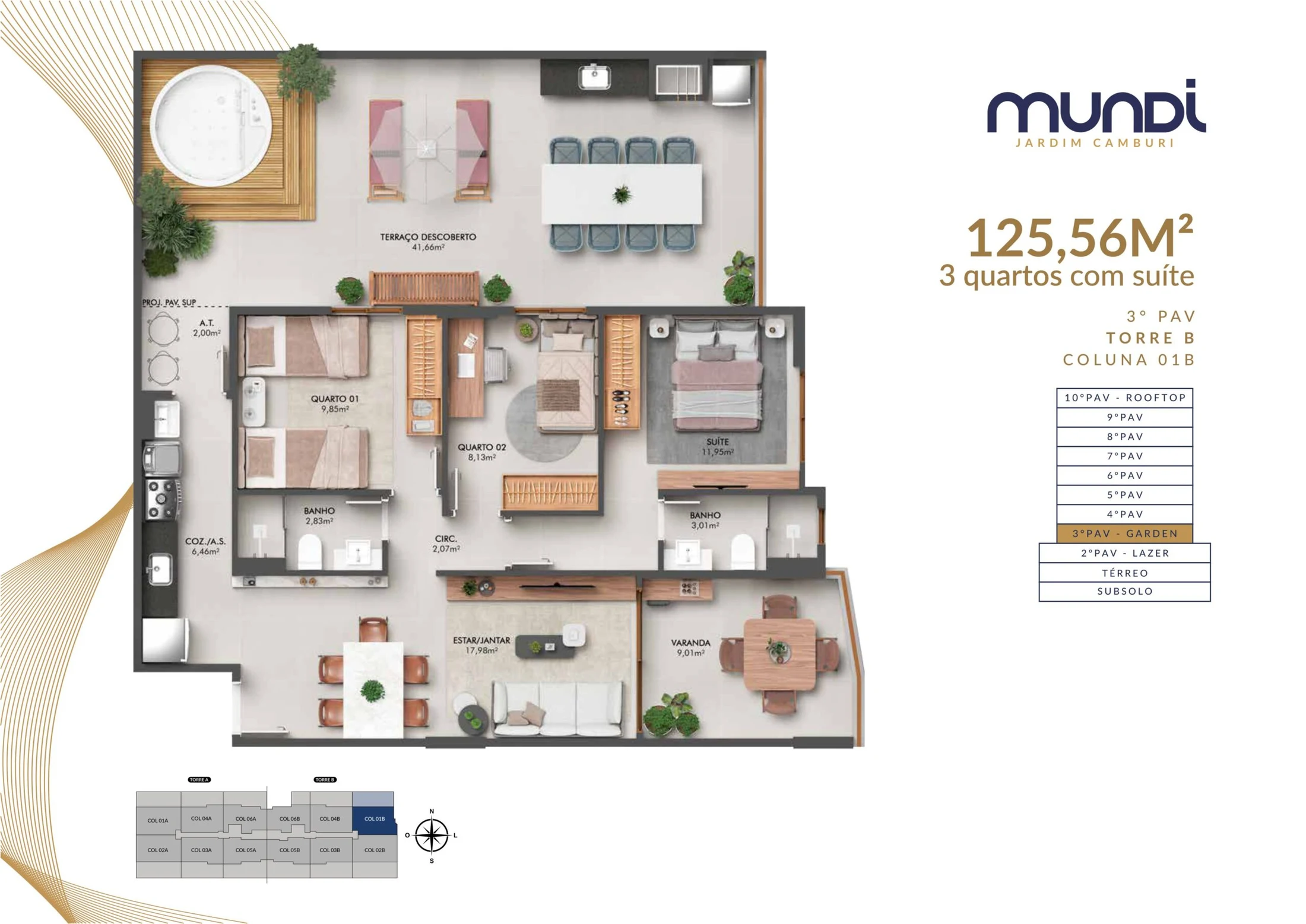 MUNDI Planta Garden Coluna 1B