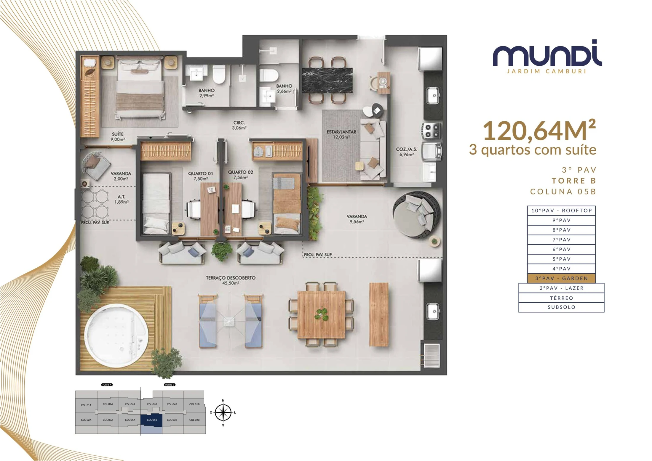MUNDI Planta Garden Coluna 5B