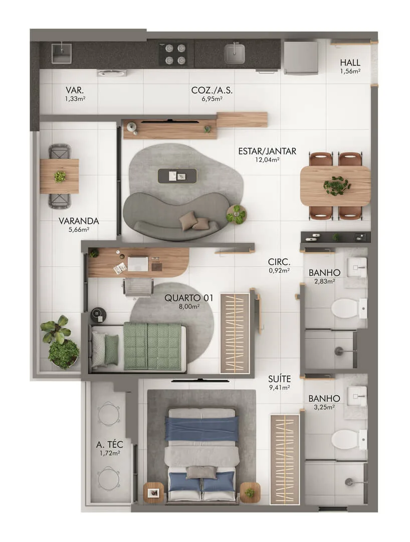 Apartamento Coluna 01