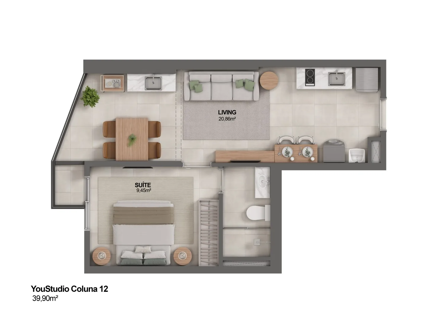 2 e 3 quartos