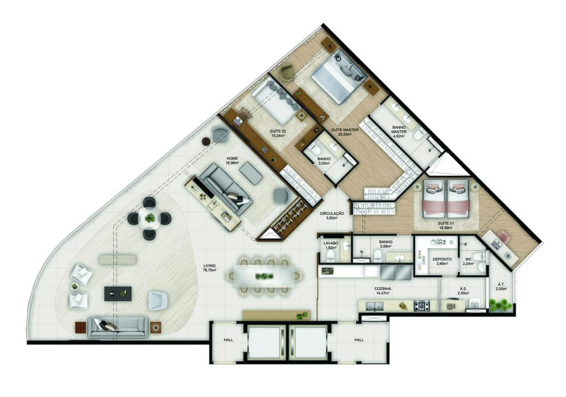 Planta Namorados 2 — Ilha Vitória Ocean Front Residences