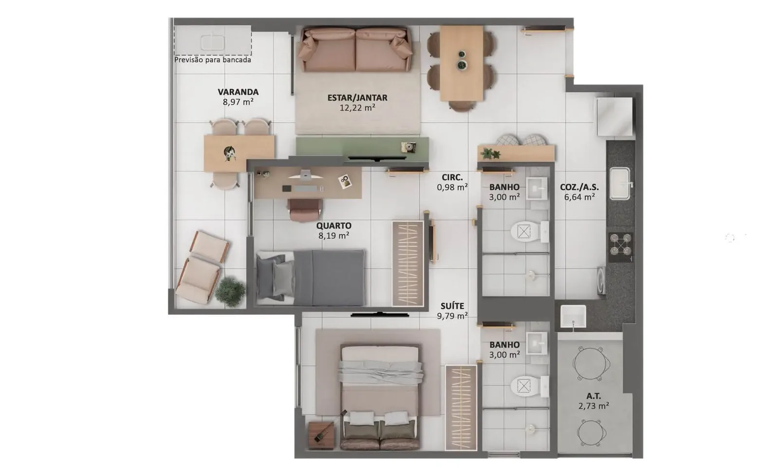 Apartamento tipo 2