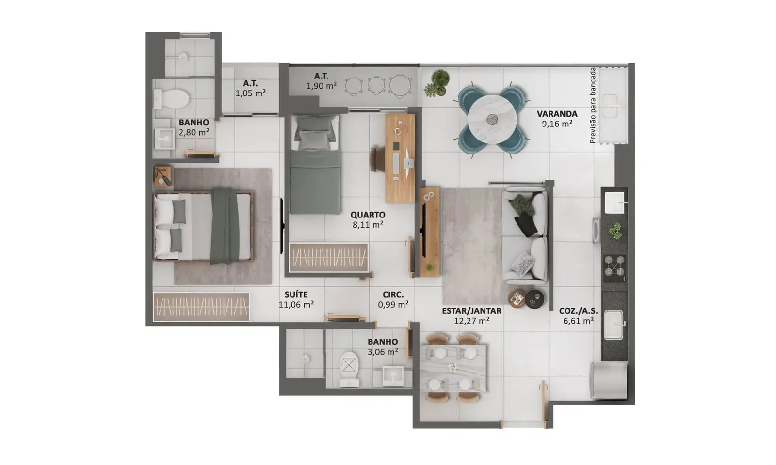 Apartamento tipo 8