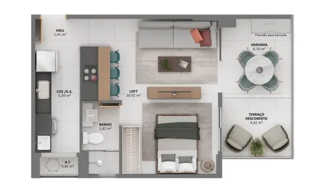 Apartamento tipo 5