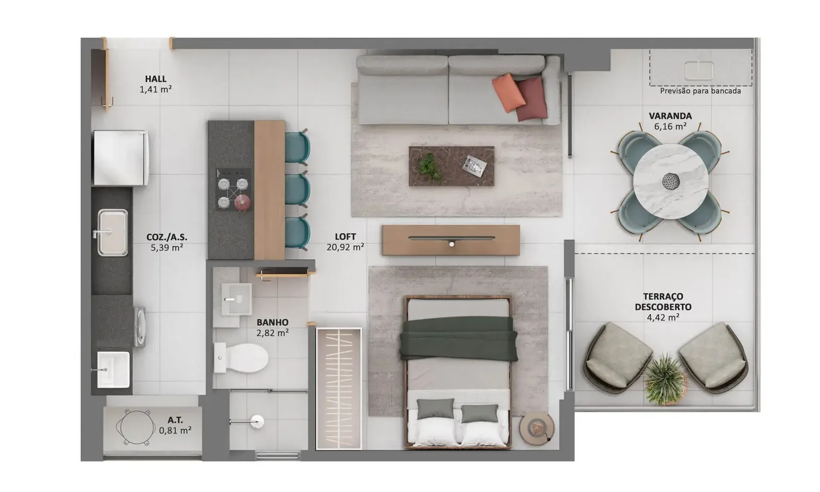 Apartamento tipo 5