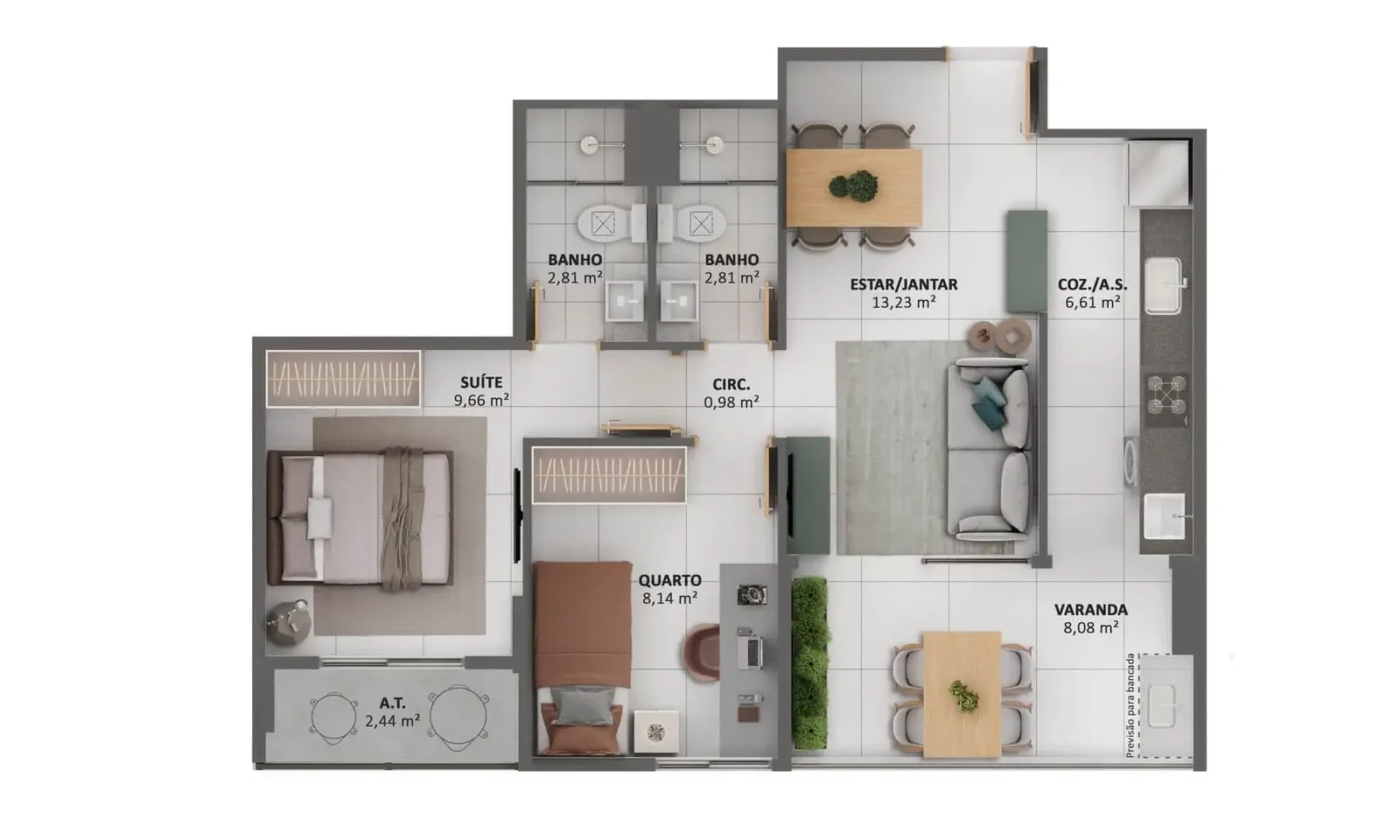 Apartamento tipo 4