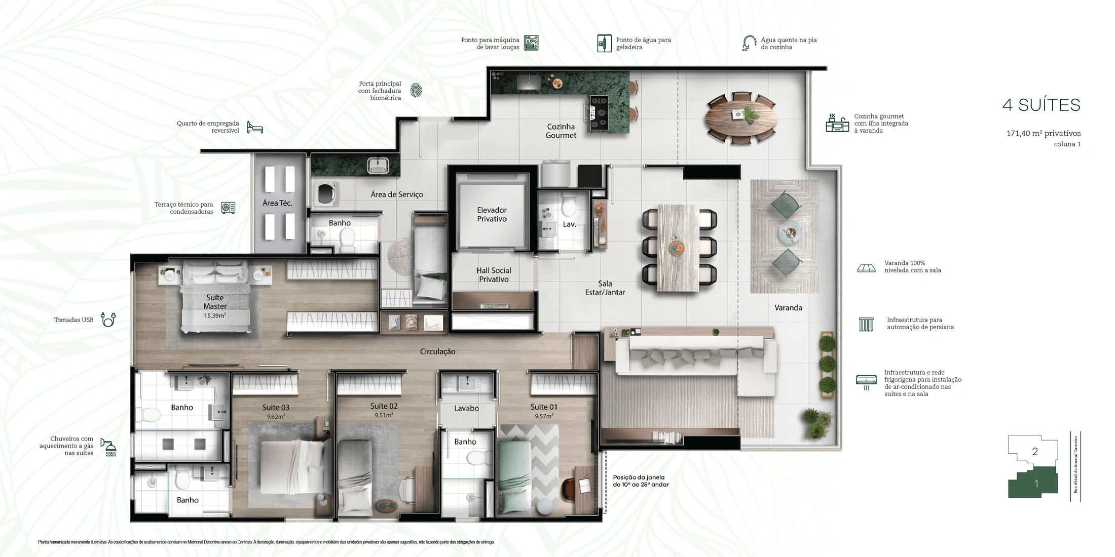 Planta Padrão - Coluna 1