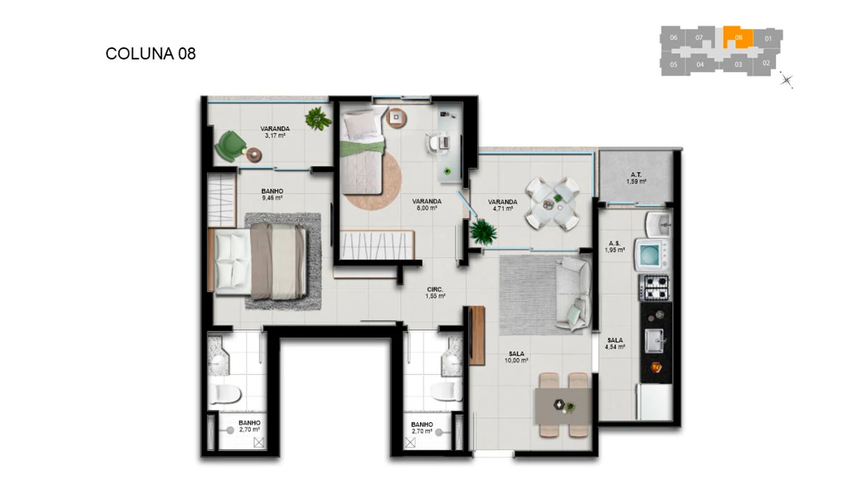 planta brisa boulevard 8