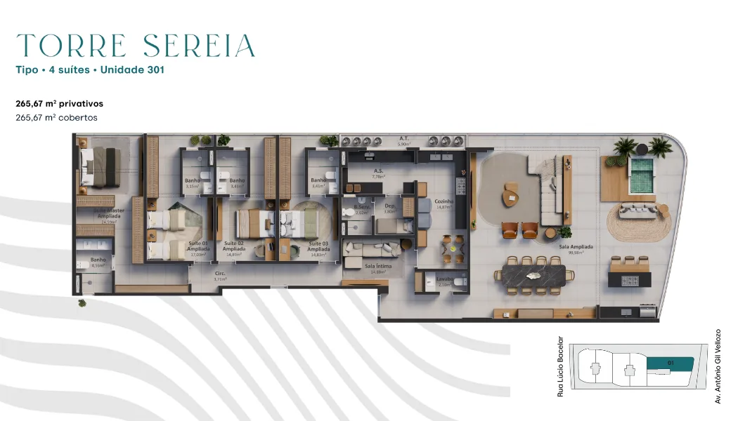Unidade 301 - Torre Sereia