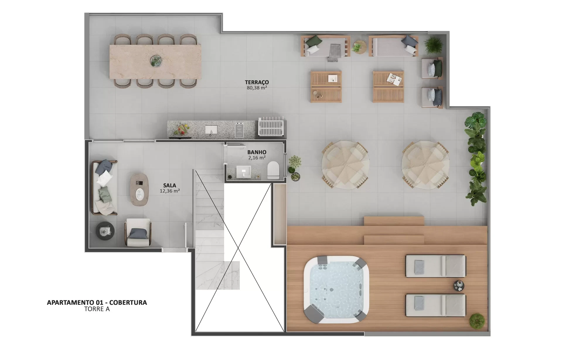 15 PH APTO01 2 ANDAR TORRE A PAV DUPLEX T1