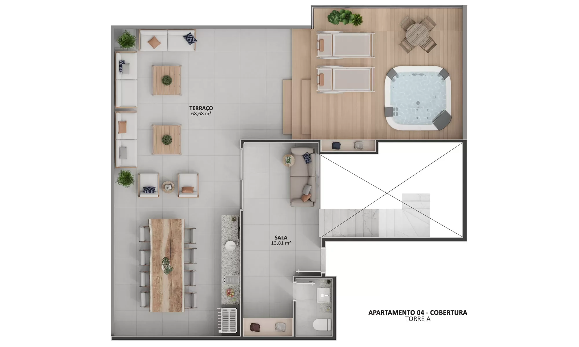15 PH APTO04 2 ANDAR TORRE A PAV DUPLEX T1