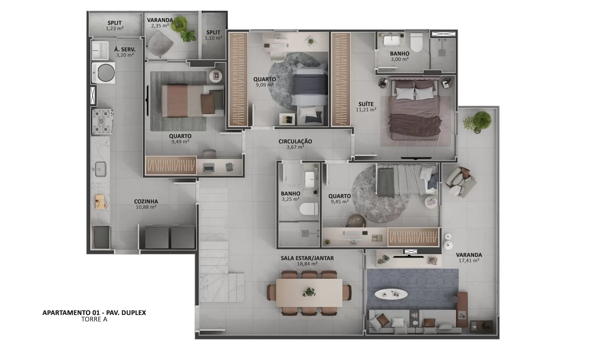 15 PH APTO01 TORRE A PAV DUPLEX T2
