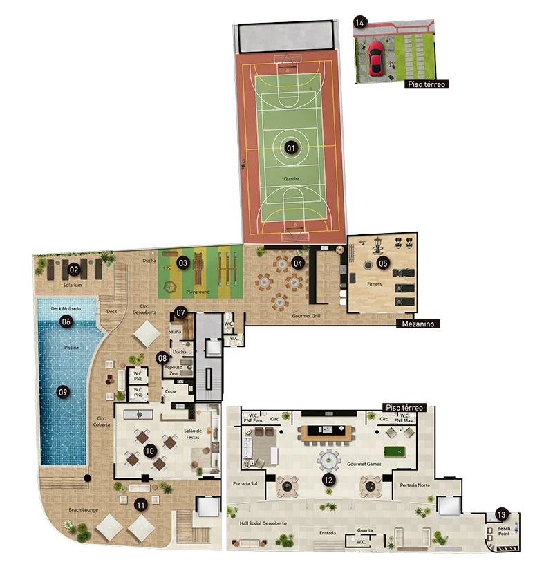 planta lazer marina