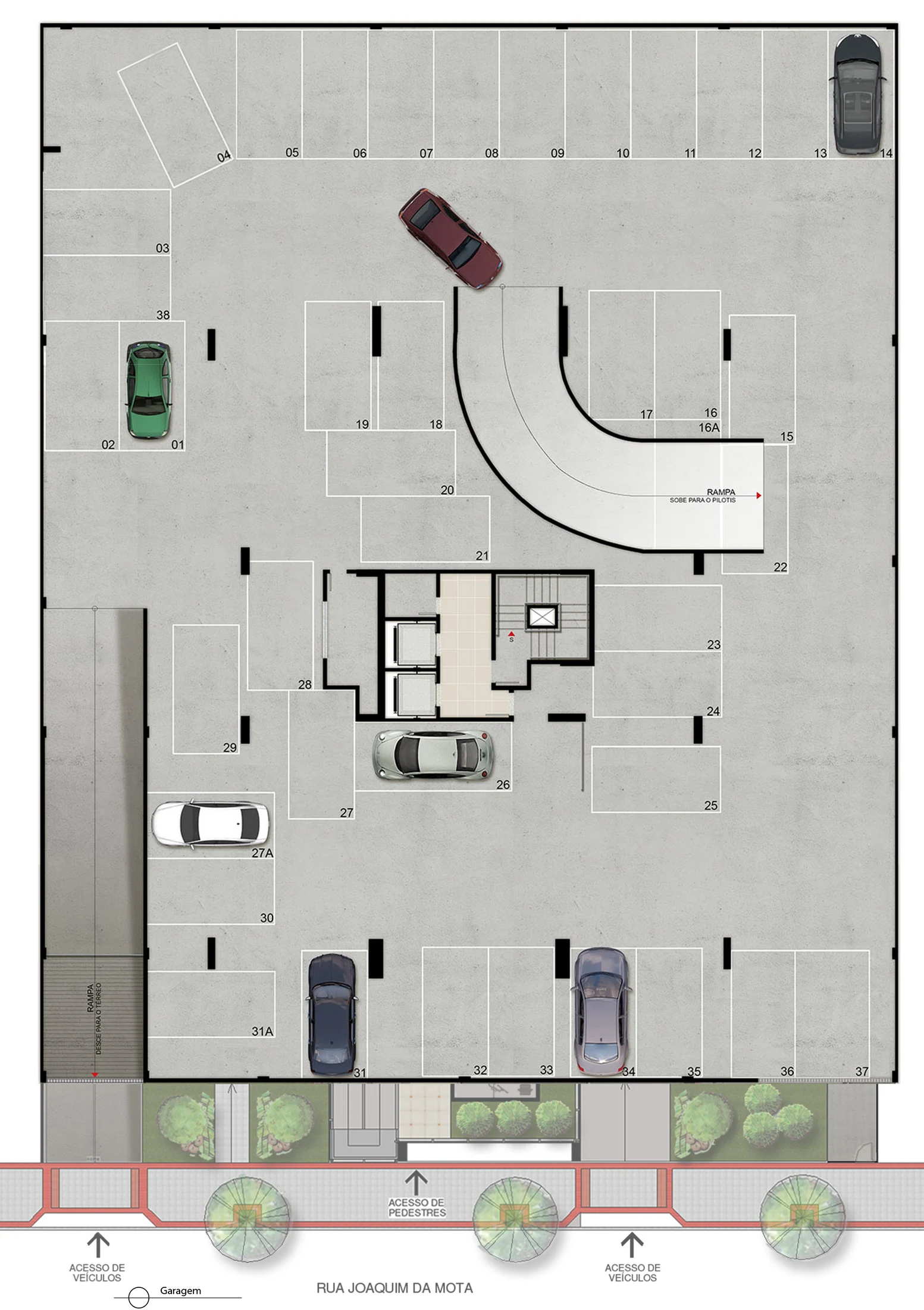 pavimento garagem