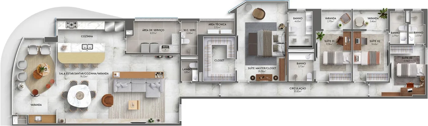 Grand Soleil Apartamento Tipo