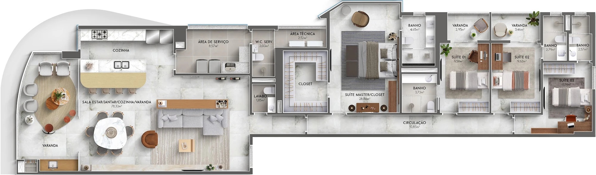Grand Soleil - Apartamento Tipo