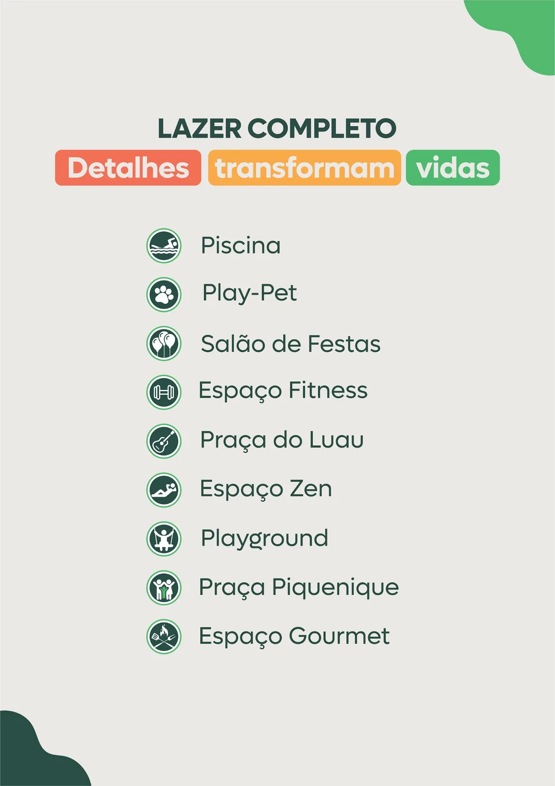 2- Itens de Lazer