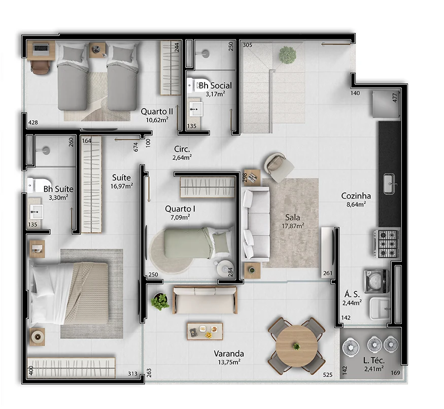 Cobertura Duplex 2 - 386,03m²