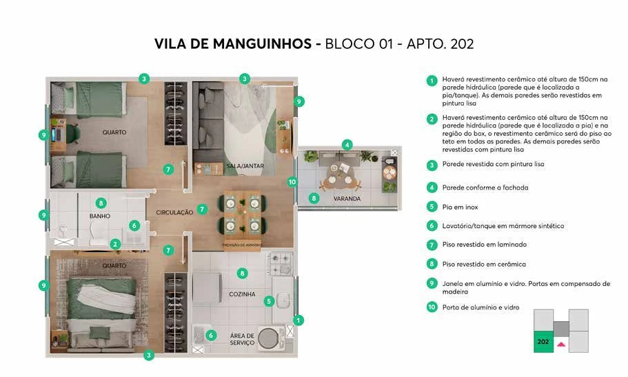 Planta · apartamento final 04
