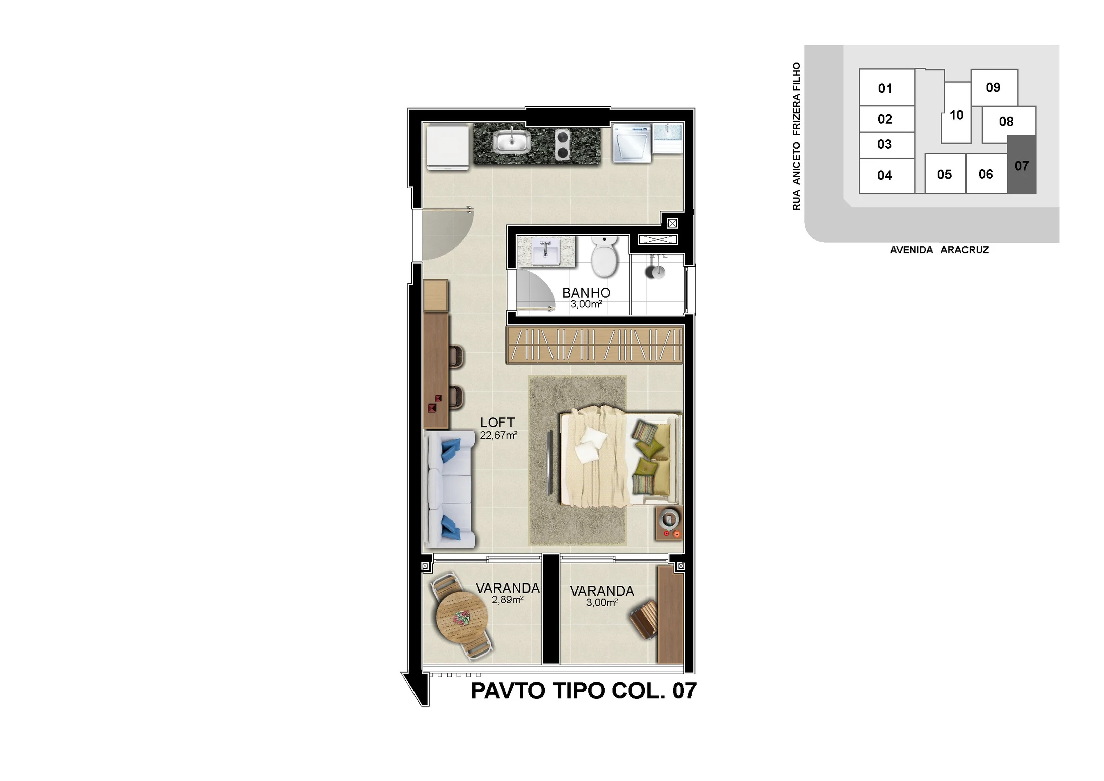 APTO TIPO COL. 07 LIVING 243