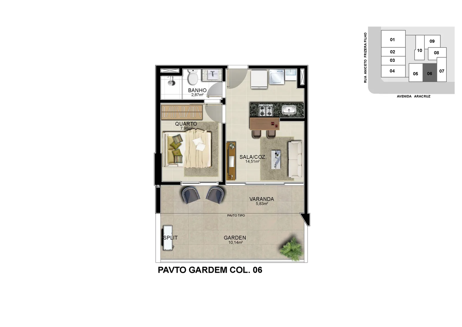 APTO COL. 06 GARDEM LIVING 243