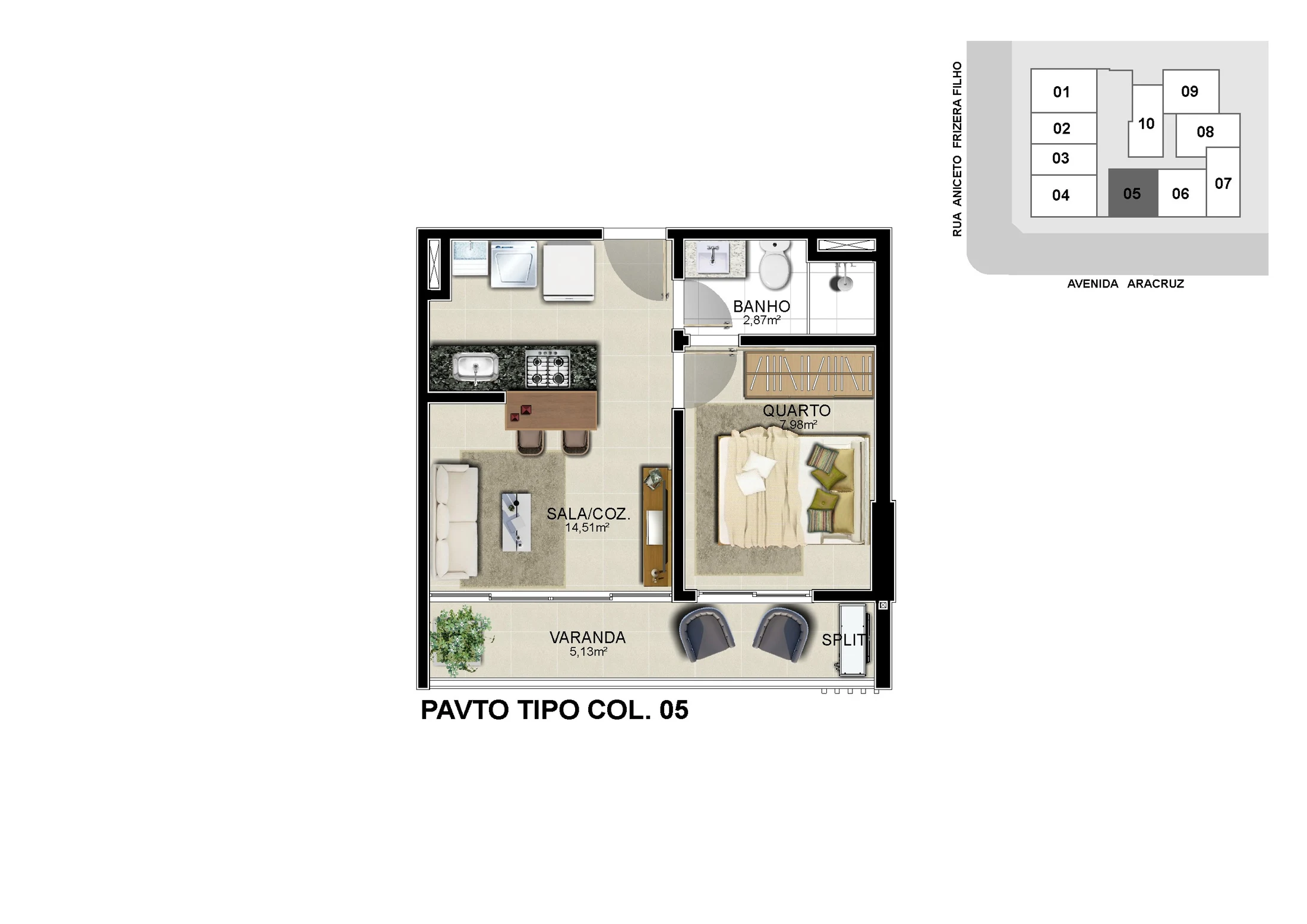 APTO TIPO COL. 05 LIVING 243