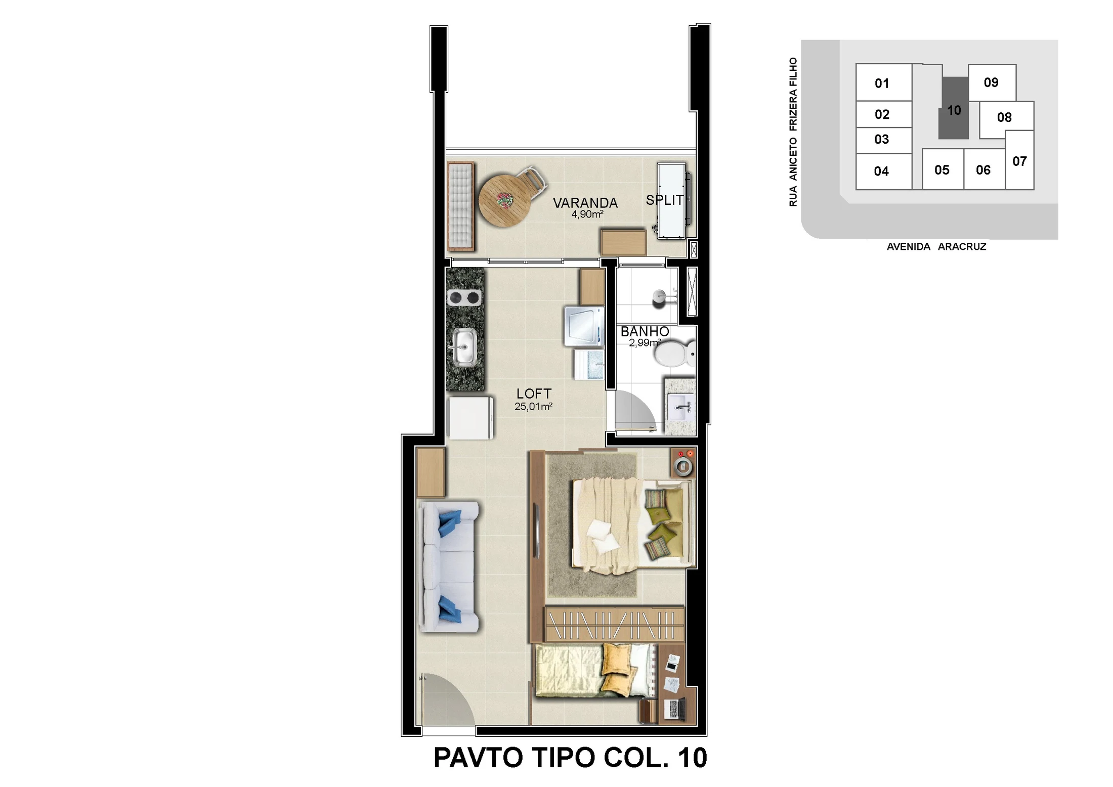 APTO TIPO COL. 10 LIVING 243