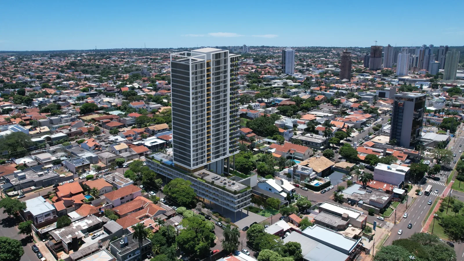 Vista aérea do conjunto Anthology