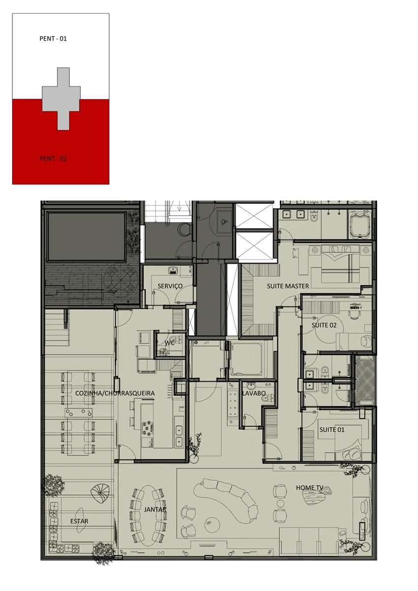 Planta DOM — configuração 21