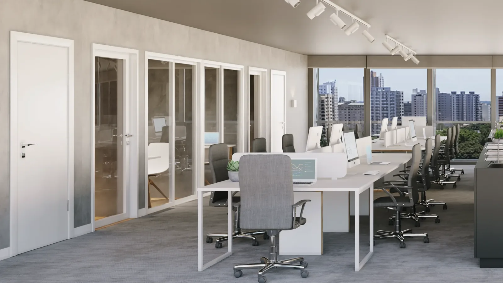 Perspectiva de sala corporativa