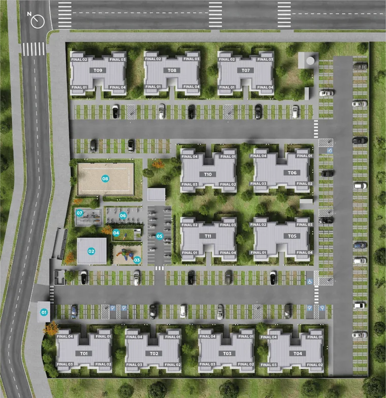 Planta do apartamento — referência Imagem do empreendimento