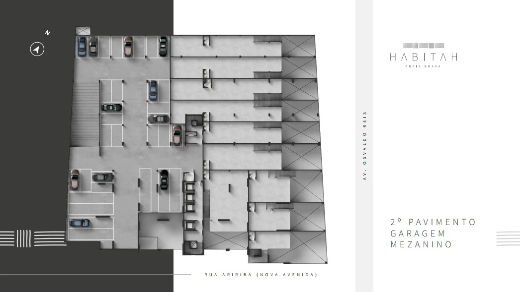 2º pavimento Garagem Mezanino