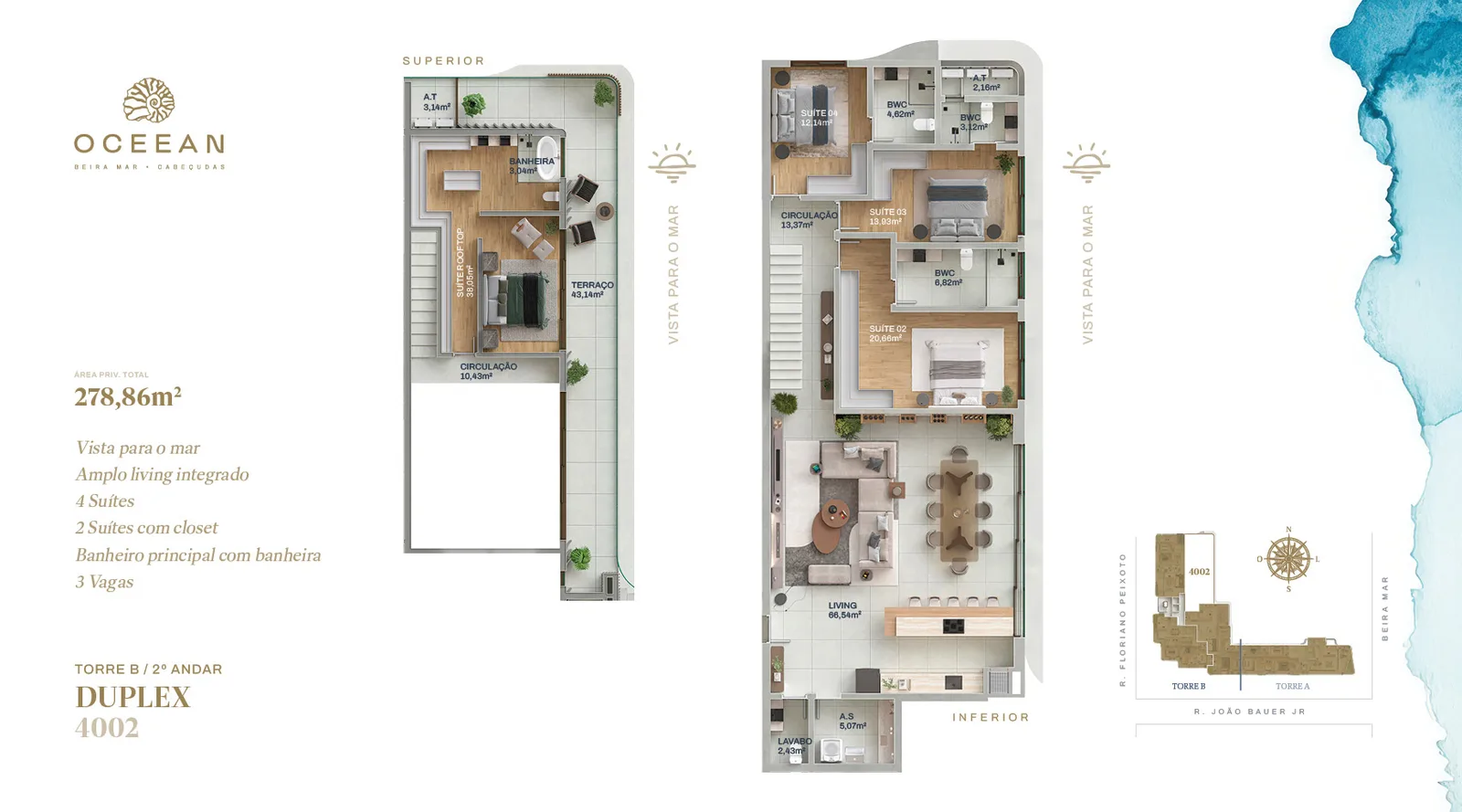 OCEEAN - APTO DUPLEX 4002