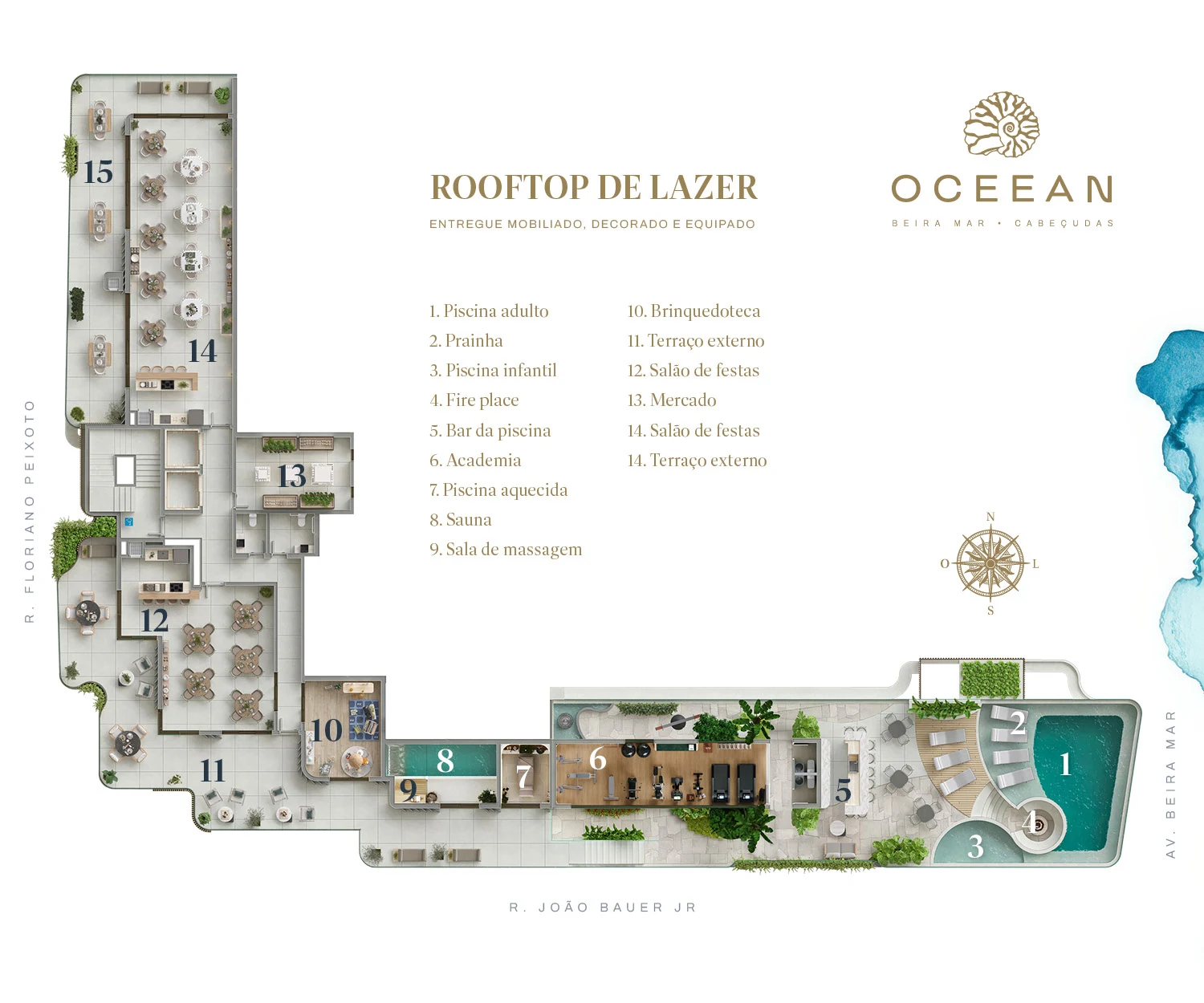 OCEEAN PLANTAS PARA SITE LAZER