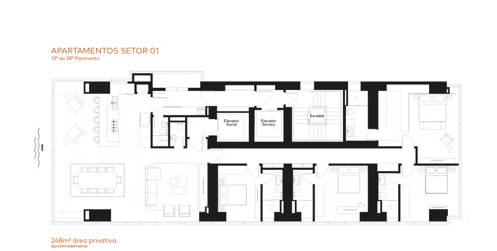 Planta apartamento Copenhagen
