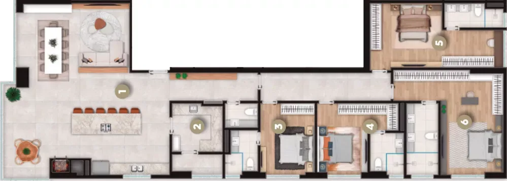 Render do Accendis Home Living — Itapema 3 em Itapema SC